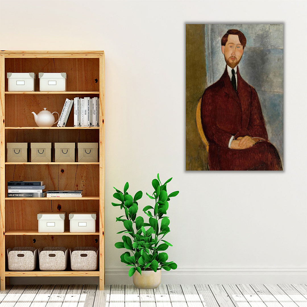 Portrait of Leopold Zborowski - Canvas Print Wall Art