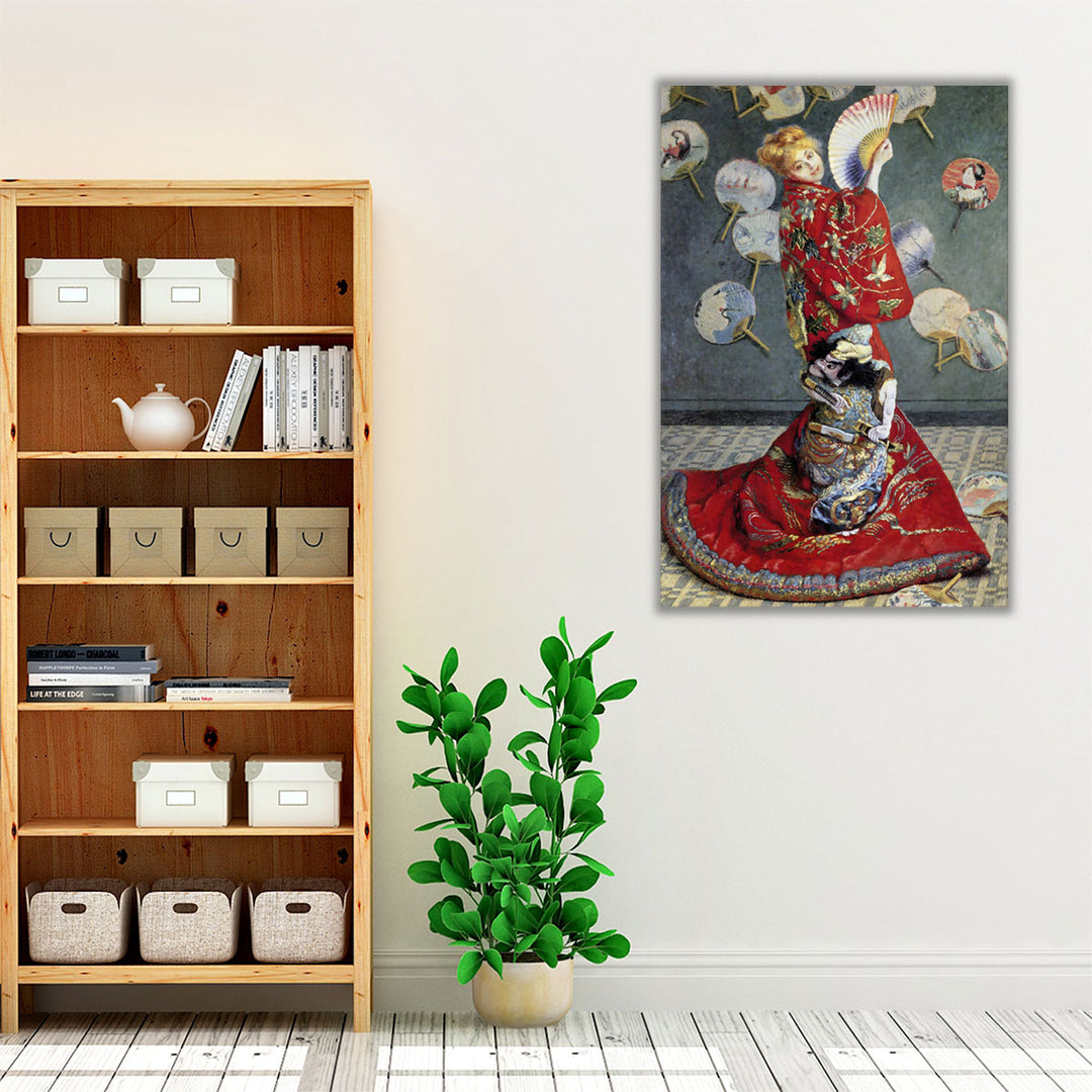 Camille Monet In Japanese Costume, 1876 - Canvas Print Wall Art