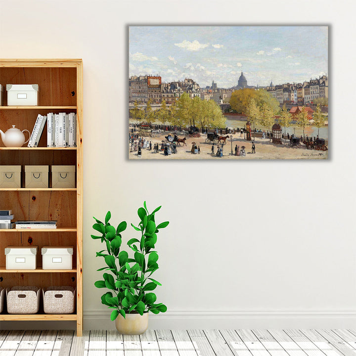 Quai du Louvre, 1867 - Canvas Print Wall Art