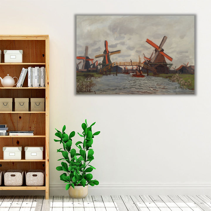 Mills at Westzijderveld near Zaandam, 1871 - Canvas Print Wall Art