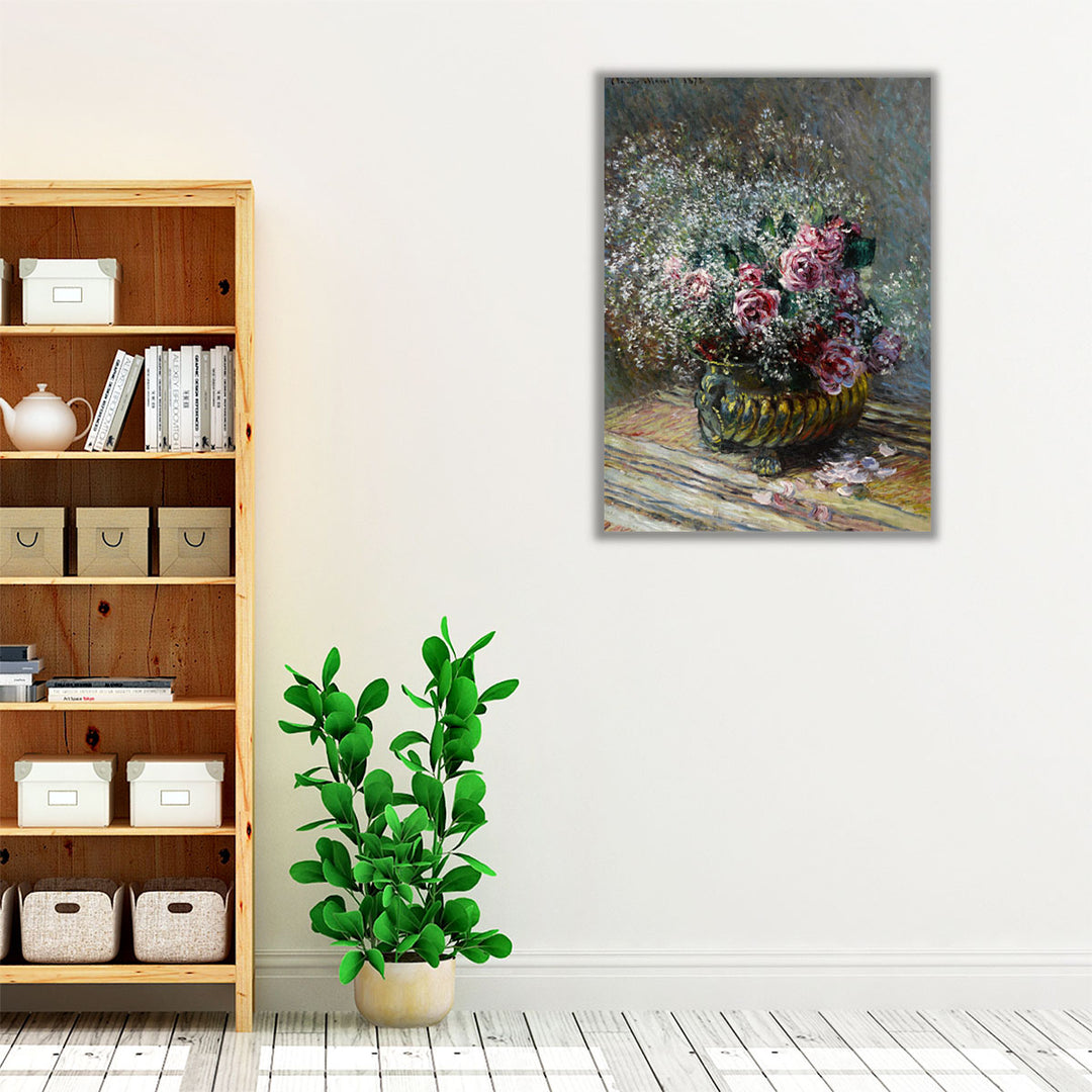 Roses et Brouillard, 1878 - Canvas Print Wall Art
