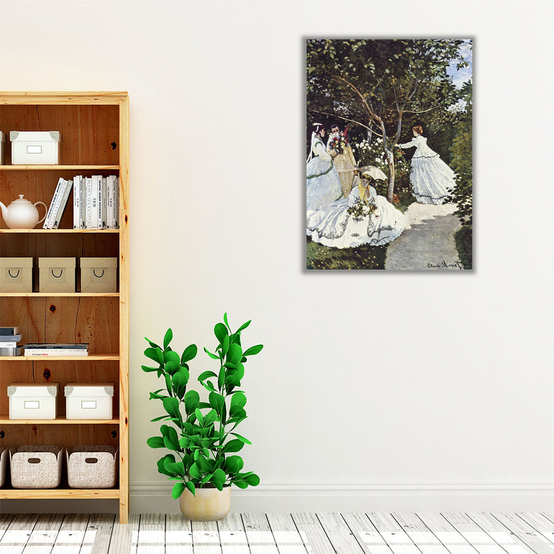 Women in the Garden, 1866 - Canvas Print Wall Art