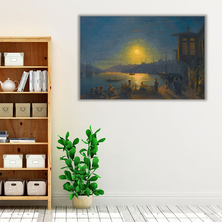 Moonrise Over The Golden Horn, 1886 - Canvas Print Wall Art