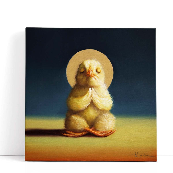 Yoga Chick Lotus - Canvas Print Wall Art